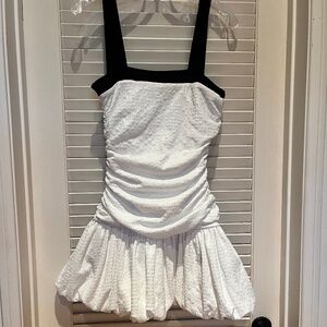 Zara Balloon Textured Dress